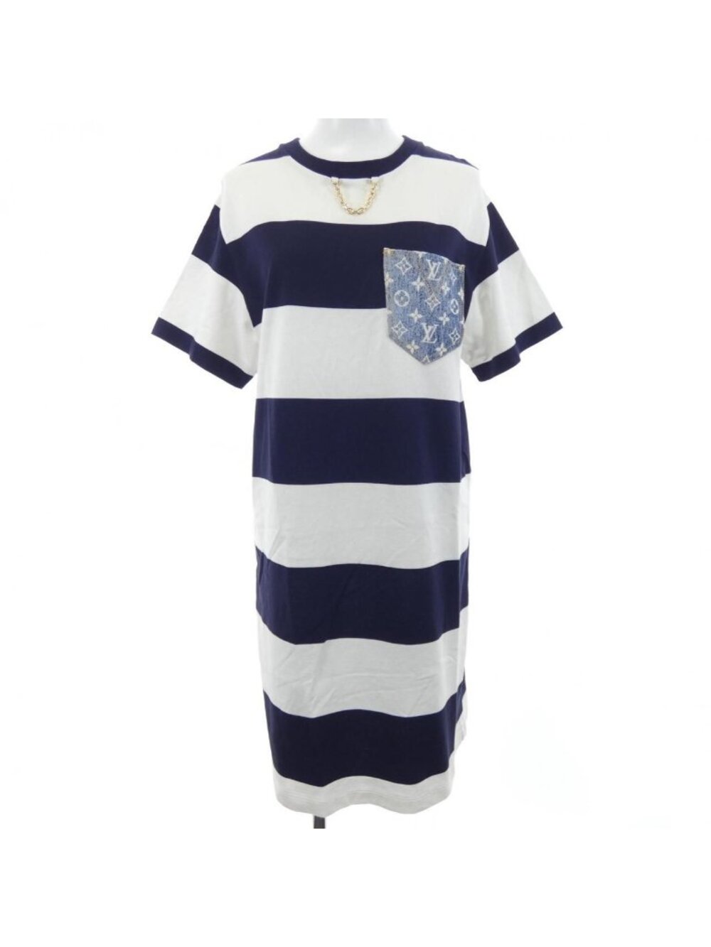 Louis Vuitton Stripe Monogram Pocket Dress